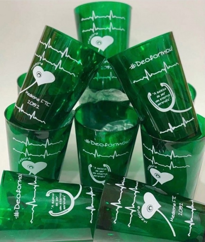 Distribuidora de Copos Personalizados Medicina Aracaju - Copos Long Drink Personalizados