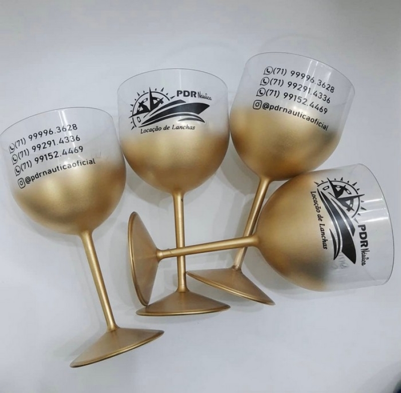 Taças Personalizadas para Evento Preço Ceará - Taças de Gin Personalizadas